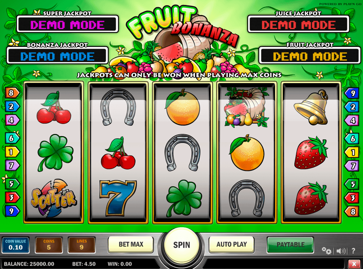 fruit bonanza playn go